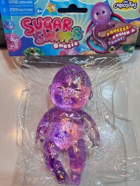 Sugar Swaps Onesie Squishy Baby - Purple Glitter